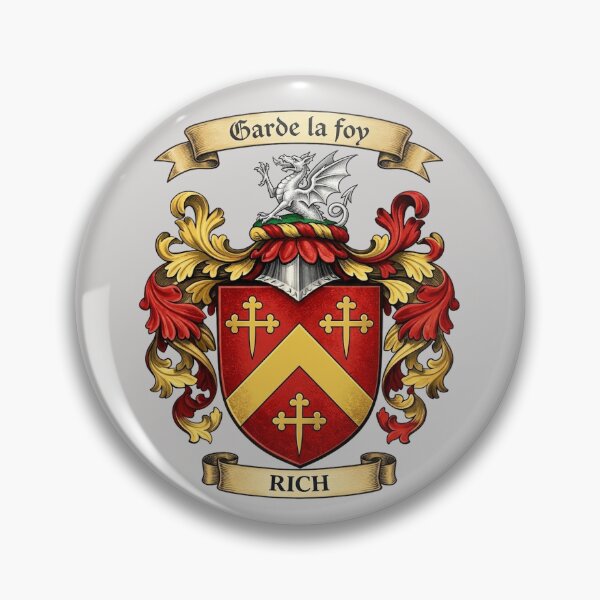 Item preview, The Rich Family Coat of Arms designed and sold by BagTown Clans.