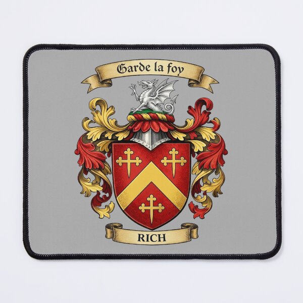 Item preview, The Rich Family Coat of Arms designed and sold by BagTown Clans.