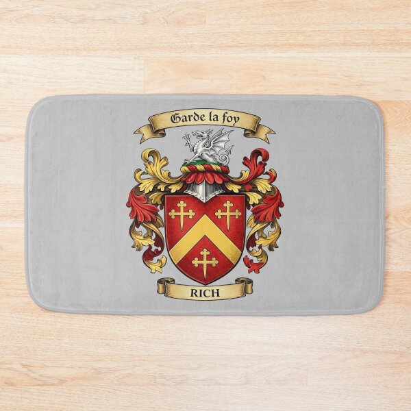 Item preview, The Rich Family Coat of Arms designed and sold by BagTown Clans.