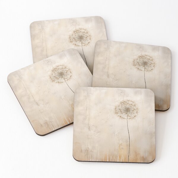 Item preview, Wabi sabi and japandi inspired minimalist floating dandelion  designed and sold by filigreedigital.
