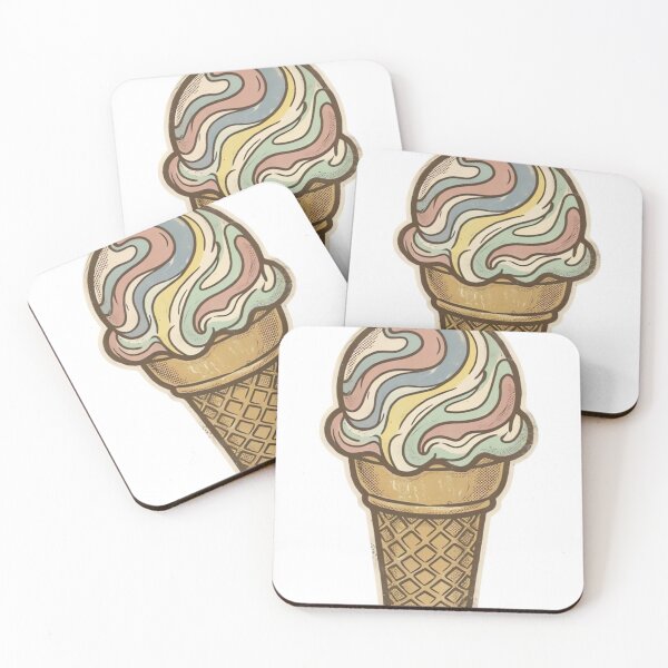 Item preview, Retro Ice Cream Cone Shirt designed and sold by urbinet.