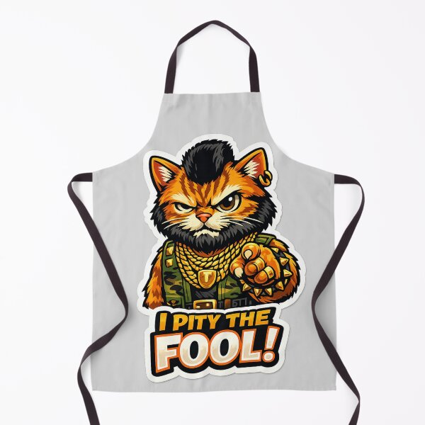 Item preview, I Pity the Fool Cat – Feline A‑Team Parody designed and sold by BalloonNinja.
