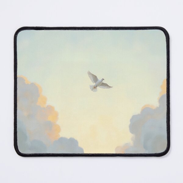 Item preview, White Dove in Dawn Sky designed and sold by Devotica.