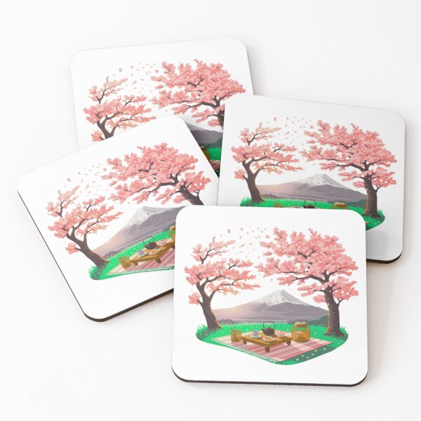 Item preview, Hanami Picnic Under Sakura Trees designed and sold by YounexxART.