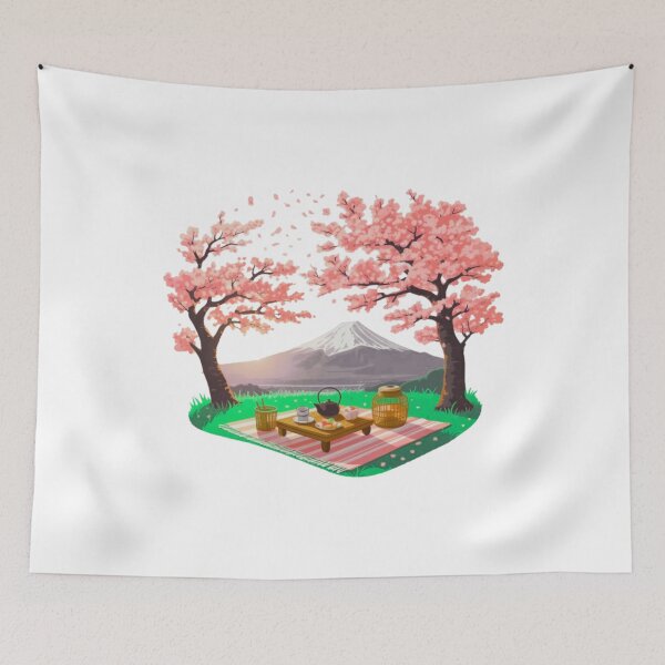 Item preview, Hanami Picnic Under Sakura Trees designed and sold by YounexxART.