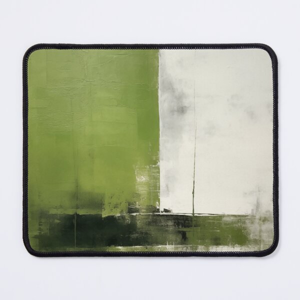 Item preview, Wabi sabi and japandi inspired abstract moss tone landscape designed and sold by filigreedigital.
