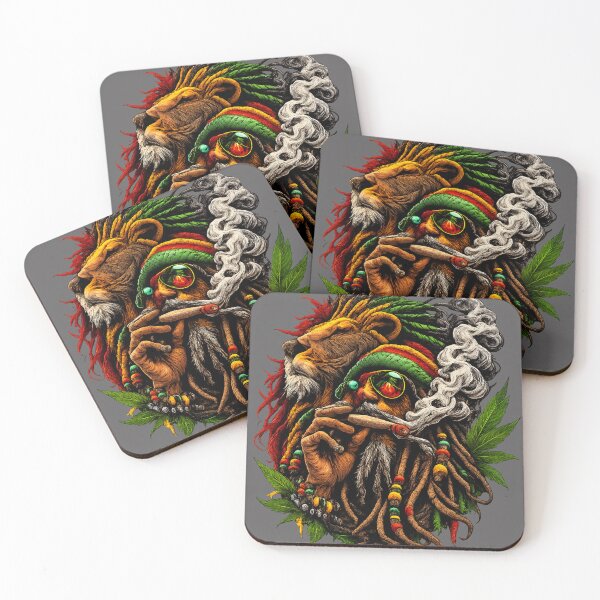 Item preview, Majestic Lion and Rasta Man Profile designed and sold by Shirtaholism.