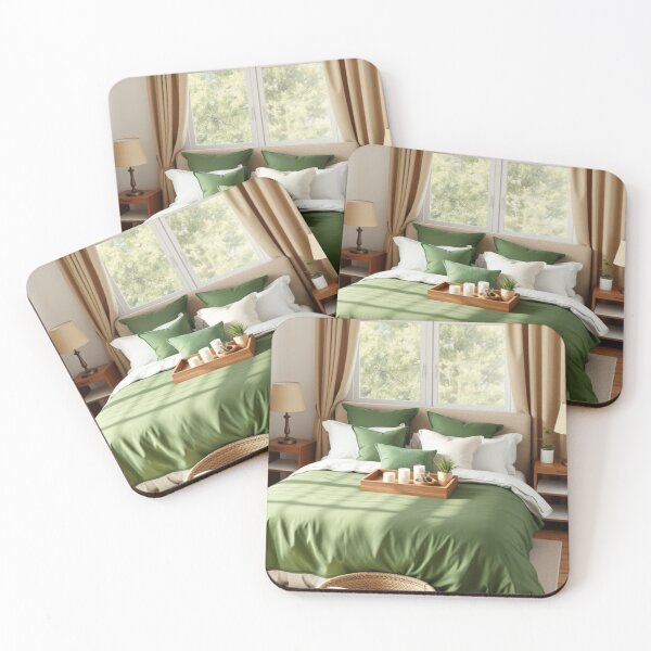 Item preview, Sage Green Organic Modern Master Bedroom designed and sold by Vida e Arte.