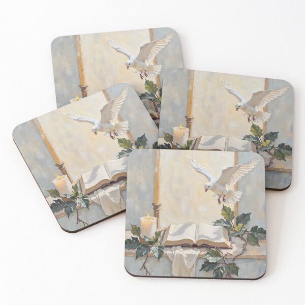 Item preview, Bible Candle and Descending Dove designed and sold by Devotica.