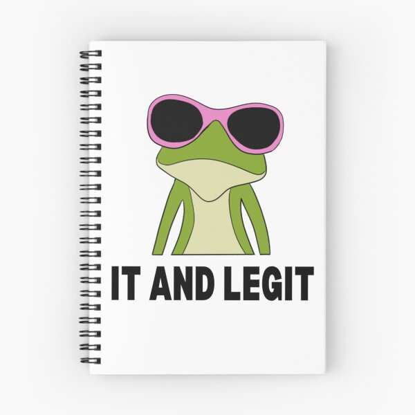 Item preview, Cool Frog With Pink Sunglasses – “It and Ligit” Funny Frog Meme – Cute Frog Sticker – Aesthetic Animal Meme designed and sold by JolaDesignss.