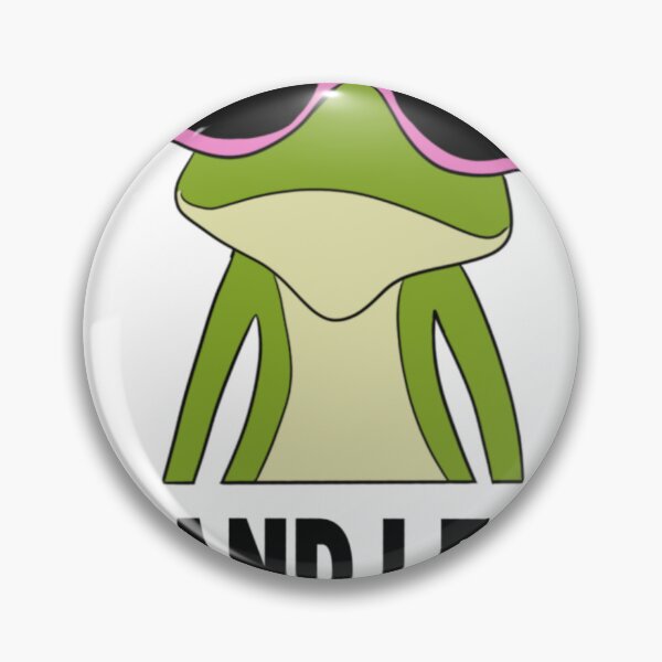 Item preview, Cool Frog With Pink Sunglasses – “It and Ligit” Funny Frog Meme – Cute Frog Sticker – Aesthetic Animal Meme designed and sold by JolaDesignss.
