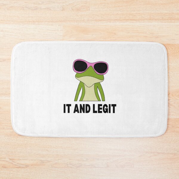 Item preview, Cool Frog With Pink Sunglasses – “It and Ligit” Funny Frog Meme – Cute Frog Sticker – Aesthetic Animal Meme designed and sold by JolaDesignss.