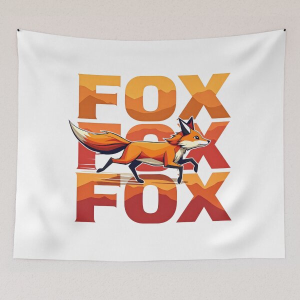 Item preview, Retro Running Fox Shirt – Vintage 70s Fox Typography Design designed and sold by relso.