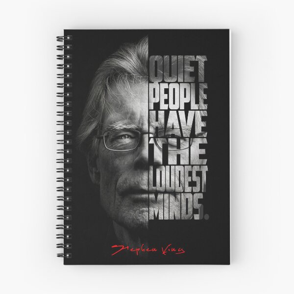 Item preview, Stephen King Split Face Quote Poster designed and sold by Enea Kelo.