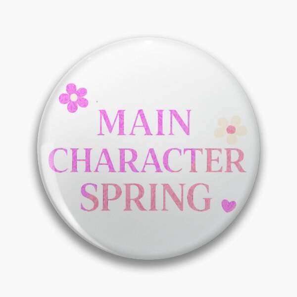 Item preview, Main Character Spring – Pink Flower Lettering designed and sold by Dennis' Creative Corner.