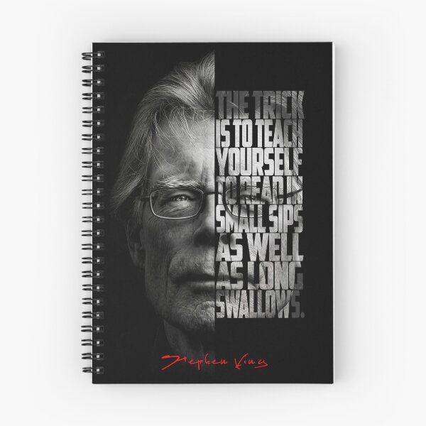 Item preview, Stephen King Split Face Quote Poster designed and sold by Enea Kelo.
