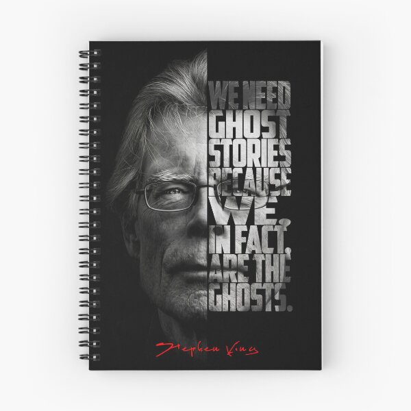 Item preview, Stephen King Split Face Quote Poster designed and sold by Enea Kelo.