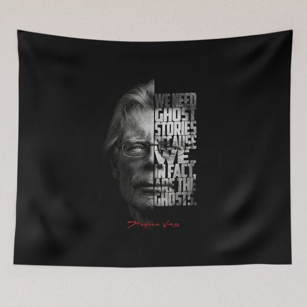 Item preview, Stephen King Split Face Quote Poster designed and sold by Enea Kelo.