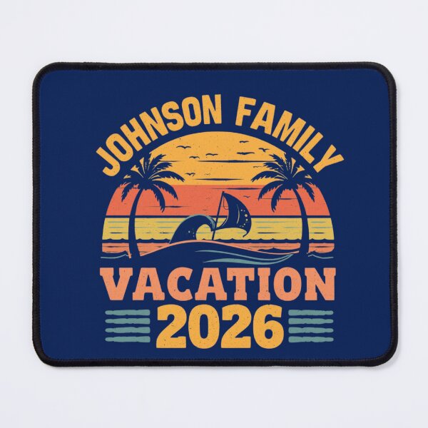 Item preview, Johnson Family Vacation 2026 Retro Beach Sunset designed and sold by EchoPrint Co..