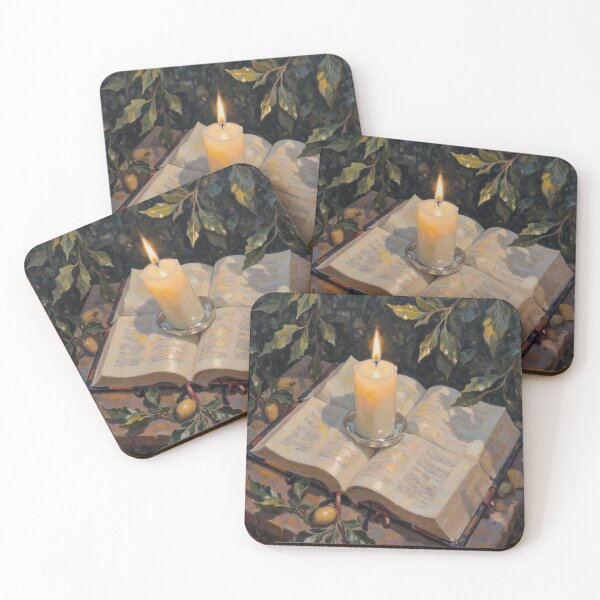 Item preview, Candlelight Reflected on Open Bible designed and sold by Devotica.