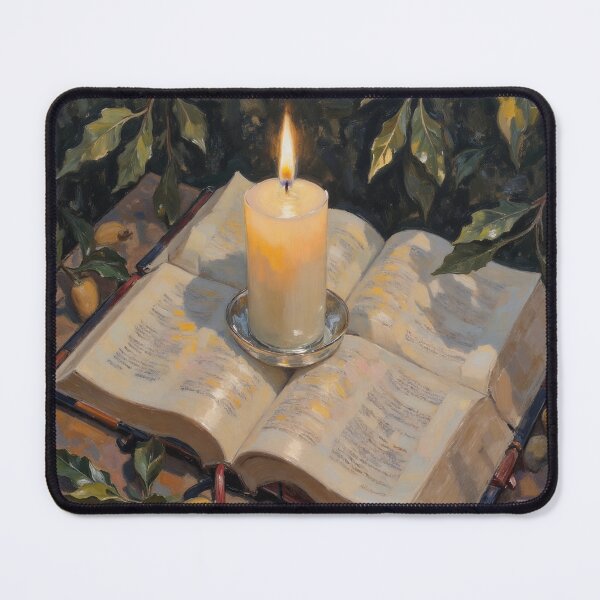 Item preview, Candlelight Reflected on Open Bible designed and sold by Devotica.