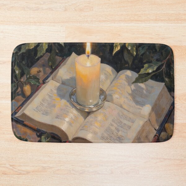 Item preview, Candlelight Reflected on Open Bible designed and sold by Devotica.