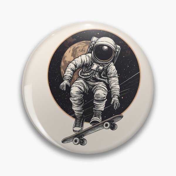 Item preview, Cosmic Skateboarder Astronaut – Vintage Space Aesthetic designed and sold by dharanna.
