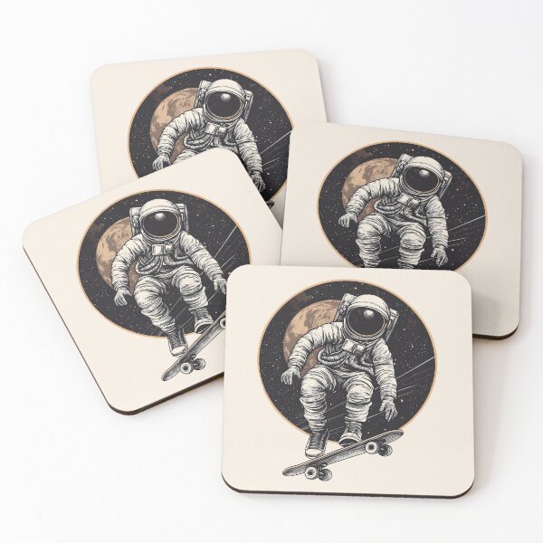 Item preview, Cosmic Skateboarder Astronaut – Vintage Space Aesthetic designed and sold by dharanna.