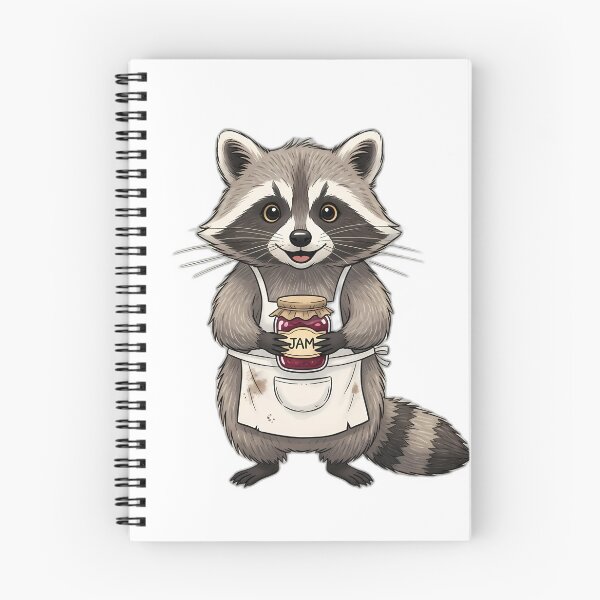 Item preview, Raccoon Holding Jam Jar with Apron designed and sold by pumsquare.