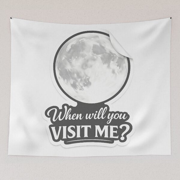 Item preview, Visit the Moon – Cosmic Invitation Design designed and sold by Barkashow.