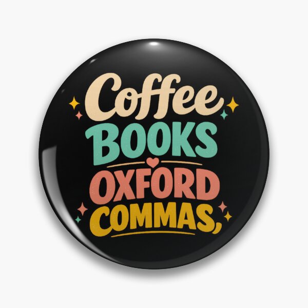 Item preview, Coffee Books Oxford Commas designed and sold by LuveraxArt.