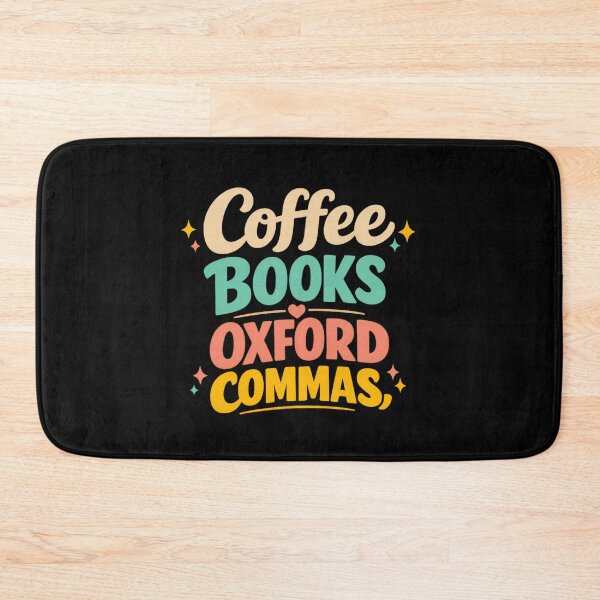 Item preview, Coffee Books Oxford Commas designed and sold by LuveraxArt.