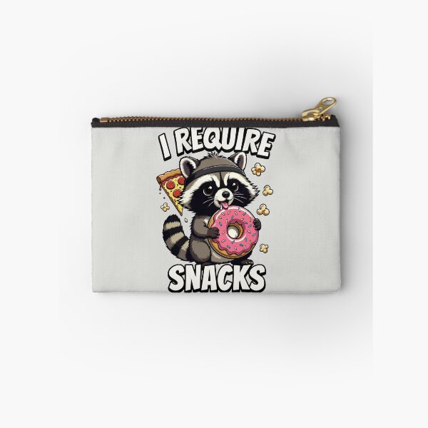 Item preview, I Require Snacks - Funny Raccoon Meme designed and sold by DigitalGlade.