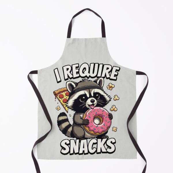 Item preview, I Require Snacks - Funny Raccoon Meme designed and sold by DigitalGlade.