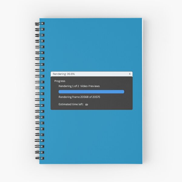Item preview, Rendering 99% – Funny Video Editor Render Fail Design designed and sold by GeekFuel.