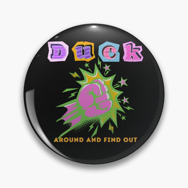 Artikelvorschau, Duck Around and Find Out – Lustiges Enten-Meme-Comic-Pop-Art-Design entworfen und verkauft von Aquarius-club.