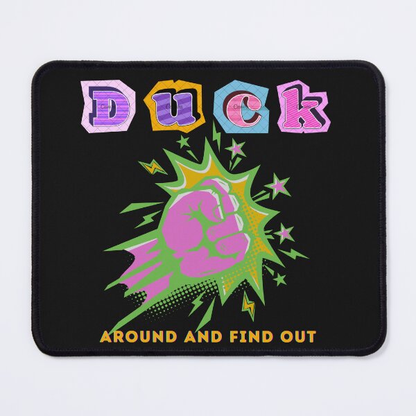 Item preview, Duck Around and Find Out – Funny Duck Meme Comic Punch Pop Art Design designed and sold by Aquarius-club.