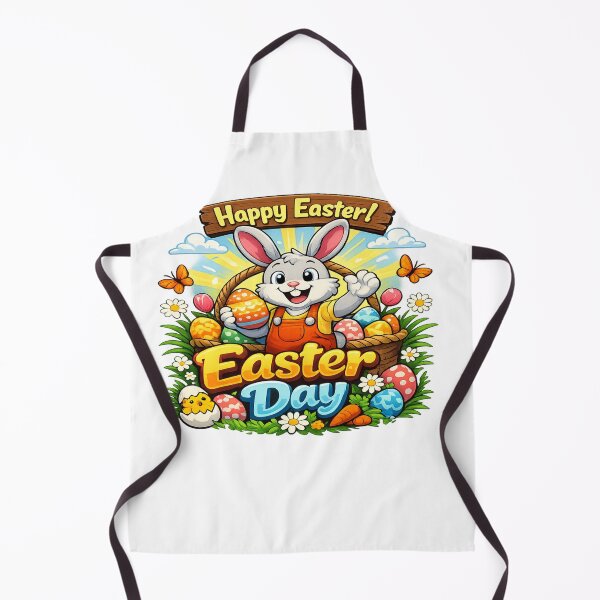 Item preview, Cute Easter Bunny With Colorful Eggs – Happy Easter Day designed and sold by MOUZAT.