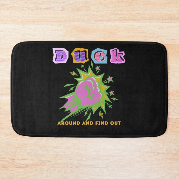 Item preview, Duck Around and Find Out – Funny Duck Meme Comic Punch Pop Art Design designed and sold by Aquarius-club.
