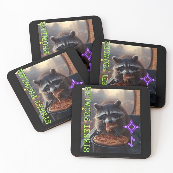 Item preview, Midnight Slice Raccoon Streetwear Edition Design designed and sold by EarthArtDesigns.