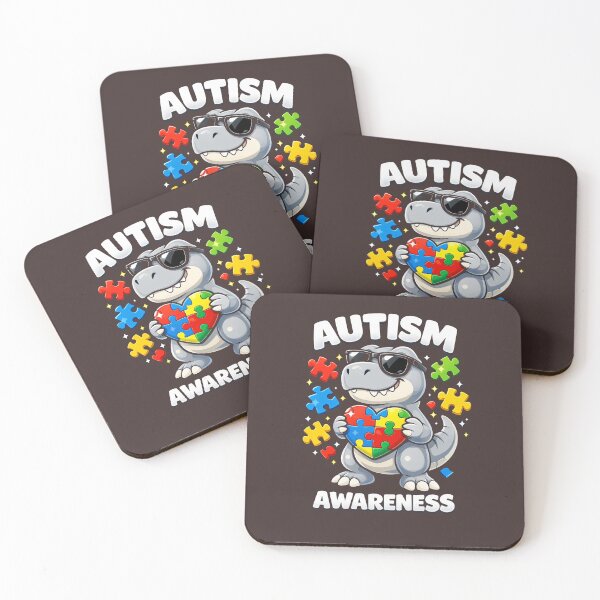 Item preview, Autism Awareness Dinosaur Puzzle Funny Dino Lover Design designed and sold by faridman.