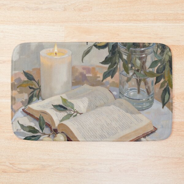 Item preview, Candle Bible and Olive Still Life designed and sold by Devotica.