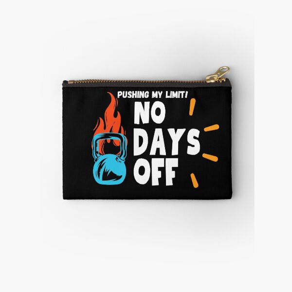 Item preview, No Days Off – Motivational Gym Workout Design designed and sold by CreatiWorks.