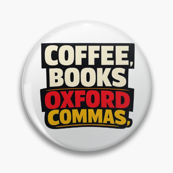 Item preview, Coffee Books Oxford Commas designed and sold by LuveraxArt.