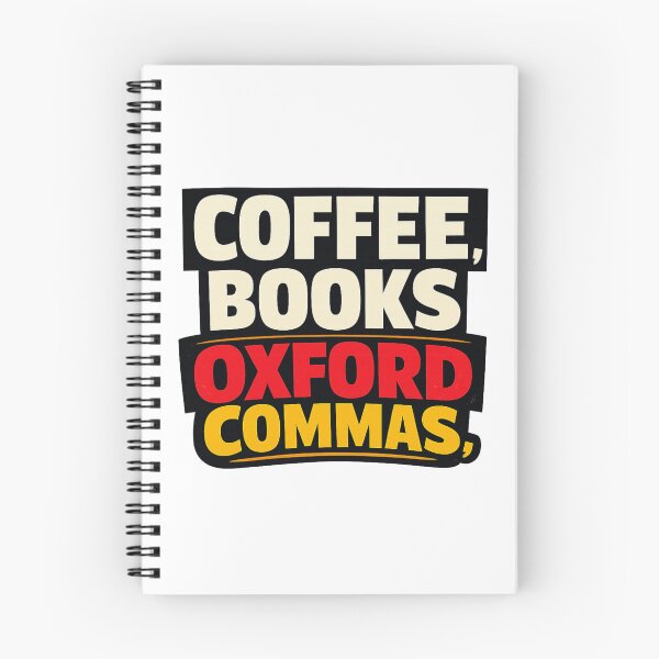 Item preview, Coffee Books Oxford Commas designed and sold by LuveraxArt.