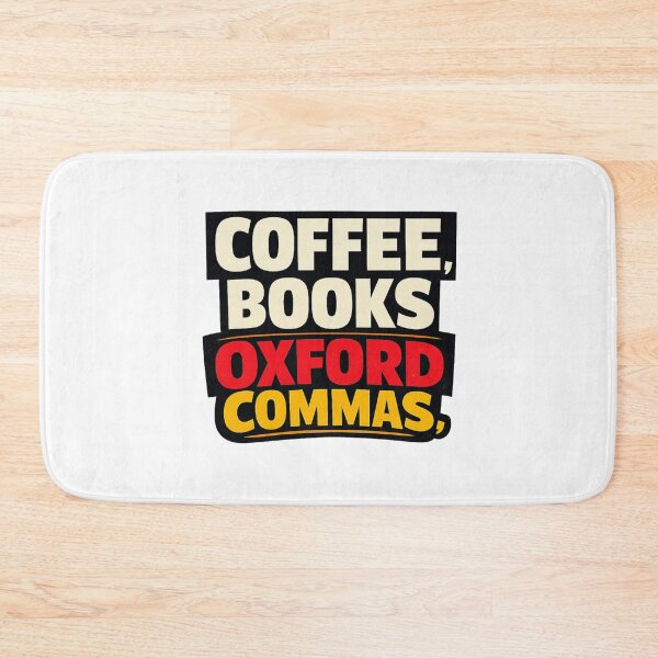 Item preview, Coffee Books Oxford Commas designed and sold by LuveraxArt.