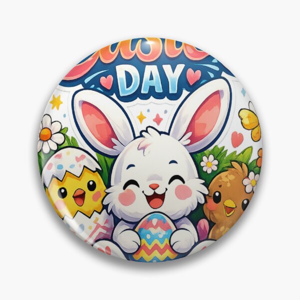 Item preview, Cute Easter Bunny With Colorful Eggs – Happy Easter Day designed and sold by MOUZAT.