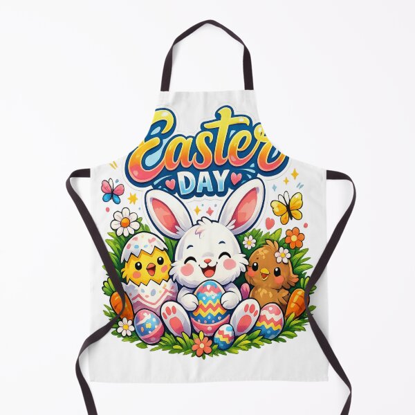Item preview, Cute Easter Bunny With Colorful Eggs – Happy Easter Day designed and sold by MOUZAT.
