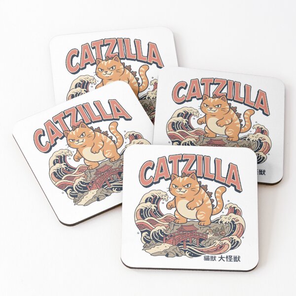 Item preview, Catzilla Shirt – Funny Kaiju Cat Japanese Style Design designed and sold by relso.