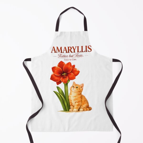 Item preview, Amaryllis – Festive but Toxic | Toxic Plants for Cats Veterinary Humor Design designed and sold by Bettybee00.